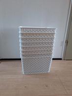 8 x mand bak Action wit rattan kunststof, Ophalen, Gebruikt, Rechthoekig, Riet