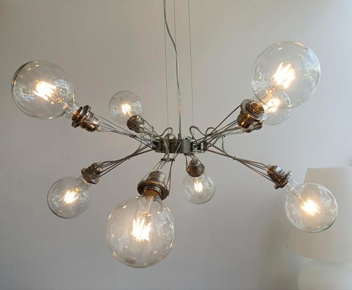 Lumina Matrix Otto 3x, Huis en Inrichting, Lampen | Hanglampen, Zo goed als nieuw, 75 cm of meer, Metaal, Overige materialen, Ophalen