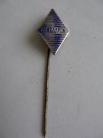 oud emaille auto speldje - RENAULT -, Verzamelen, Speldjes, Pins en Buttons, Ophalen of Verzenden, Merk, Speldje of Pin