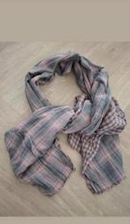 Sjaal zomersjaal grijs roze 2 kanten (Nieuw!), Ophalen of Verzenden, Zo goed als nieuw, Maat 46/48 (XL) of groter, Sjaal