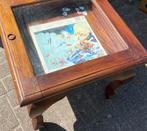 Teak houten salon / vitrine tafel, Verzenden