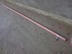 Trapleuning  2.80  m hardhout met rvs  steunen, Ophalen, Gebruikt