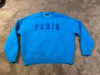 Sweater blauw Paris mt L, Maat 42/44 (L), Ophalen of Verzenden, Zo goed als nieuw, Blauw