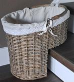 Clayre & Eef beige rotan trapmand 40x26x34 cm, Huis en Inrichting, Woonaccessoires | Schalen en Manden, Mand, Ophalen of Verzenden