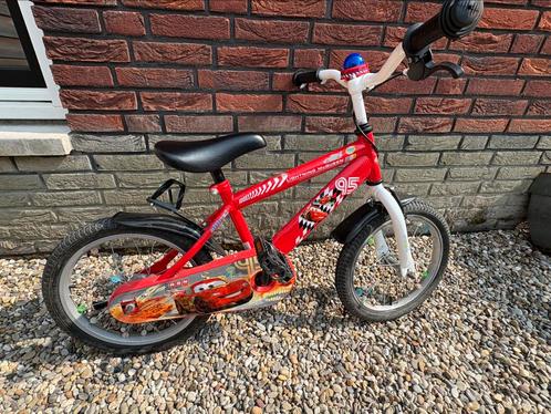 16inch rode Cars kinderfiets, Fietsen en Brommers, Fietsen | Crossfietsen en BMX, Gebruikt, Ophalen