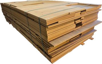 100 m² MDF Platen Dubbelzijdig gefineerd  - nr: P63 beschikbaar voor biedingen