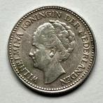 Nederlandse halve gulden munt 1929 (Wilhelmina, zilver 1/2G), ½ gulden, Zilver, Ophalen of Verzenden, Koningin Wilhelmina