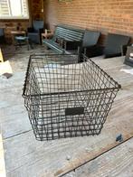 Zwarte draadmand, Huis en Inrichting, Woonaccessoires | Schalen en Manden, Ophalen, Zo goed als nieuw, Rechthoekig