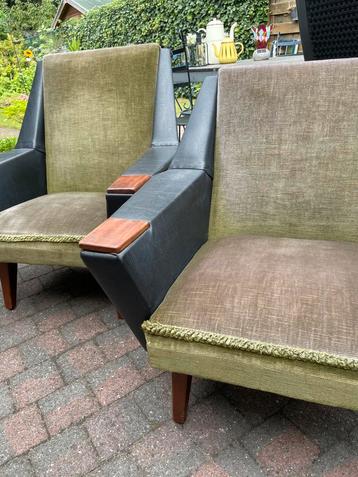 2 Vintage fauteuils beschikbaar voor biedingen