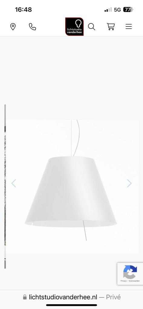 Luceplan Costanza Grande hanglamp, Huis en Inrichting, Lampen | Hanglampen, Zo goed als nieuw, 50 tot 75 cm, Kunststof, Ophalen