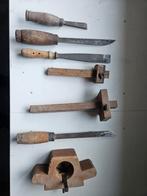 Ouderwets afschrijf/timmer gereedschap, Doe-het-zelf en Verbouw, Gereedschap | Handgereedschap, Ophalen