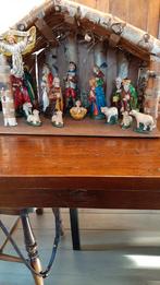 Antieke kerstgroep  + Stal, Antiek en Kunst, Ophalen