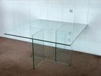 Vintage Glass Diningtable, Ophalen of Verzenden, Vijf personen of meer, Glas