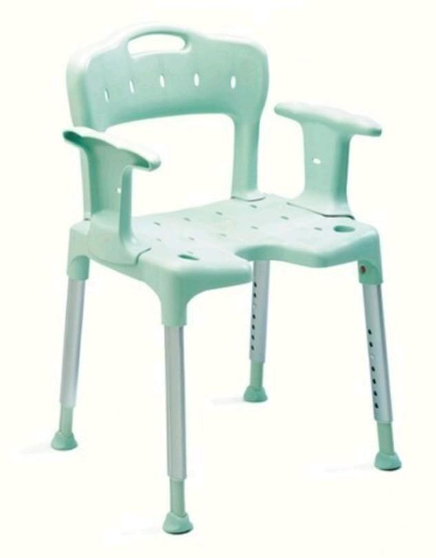 Etac Swift douchestoel - demontabel - lagoon green, Diversen, Verpleegmiddelen, Zo goed als nieuw, Ophalen of Verzenden