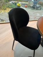 4 Zwarte Eetkamerstoelen, Ophalen, Gebruikt, Zwart, Vier
