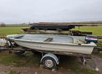 Polyester boot met Yamaha 4pk motor - Opknapper, Watersport en Boten, Bootonderdelen, Ophalen, Gebruikt
