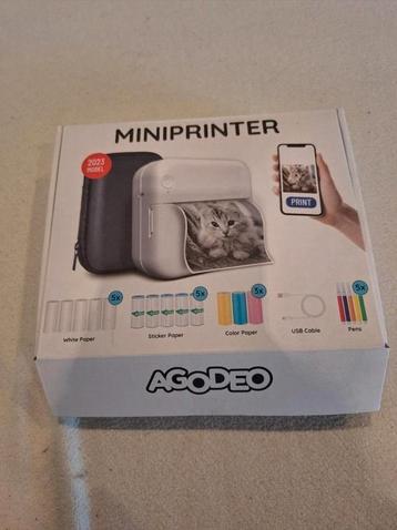 Agodeo pocketprinter/stickerprinter voor school/journal/werk beschikbaar voor biedingen