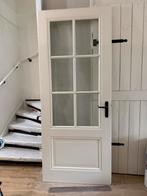 Deur met glas, Doe-het-zelf en Verbouw, Deuren en Horren, 215 cm of meer, Binnendeur, Ophalen of Verzenden, Glas