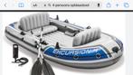 Opblaasboot rubberboot 4 pers. Incl peddels en pomp intex, Watersport en Boten, Kano's, Overige typen, Gebruikt, Ophalen of Verzenden