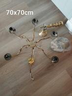 Messing Kroonluchter 70x70cm - Nieuw!, Huis en Inrichting, Lampen | Kroonluchters, Ophalen of Verzenden