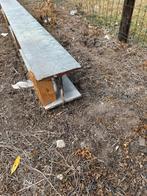 2 stalen H balken / poutrellen / staalliggers, Doe-het-zelf en Verbouw, Metalen, Ophalen, Gebruikt, IJzer