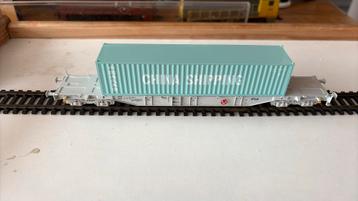Containerwagon NS China Shipping Fleischmann 96 5246 NL K beschikbaar voor biedingen
