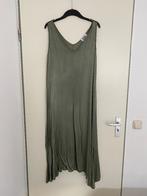 slipdress L 40/42 lindegroen satijn viscose, Kleding | Dames, Jurken, Maat 38/40 (M), Verzenden, Gedragen, Onder de knie