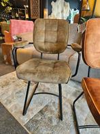 Stoel velours koopmans metalen frame opruiming, Ophalen of Verzenden, Nieuw, Vijf, Zes of meer stoelen