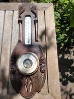 Antieke barometer met prachtig houtsnijwerk- circa 1900, Audio, Tv en Foto, Weerstations en Barometers, Ophalen, Gebruikt, Barometer
