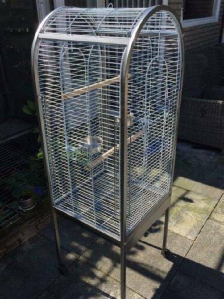 Prachtige nieuwe papegaaienkooi met open bovenkant, Dieren en Toebehoren, Vogels | Hokken en Kooien, Nieuw, Vogelkooi, Hout, Ophalen of Verzenden