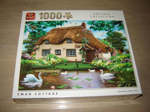 Puzzel SWAN COTTAGE 1000 st. NIEUW !, Hobby en Vrije tijd, Denksport en Puzzels, Nieuw, Legpuzzel, 500 t/m 1500 stukjes, Ophalen of Verzenden