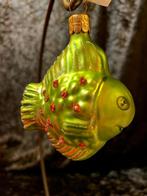 Kerstbal Ornament Vis Groen Glas 2 Stuks, Diversen, Ophalen of Verzenden, Nieuw