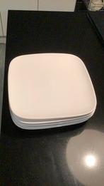 Borden vierkant wit, nieuw, set 5 stuks, Ophalen, Nieuw, Bord(en), Overige stijlen