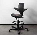 10x HÅG Capisco Puls 8010 Bureaustoel - Ergonomisch Design, Huis en Inrichting, Bureaustoelen, Ophalen, Zwart, Zo goed als nieuw