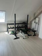 Gorilla Sports Rack, Olympische Halterset en Dumbbells, Ophalen, Zo goed als nieuw
