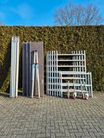 Mooie aluminium rolsteiger 8.2 werkhoogte, Ophalen, Gebruikt, Rolsteiger of Kamersteiger, 5 meter of hoger