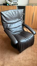 Leren bruine luie stoel merk Jorri, Huis en Inrichting, Fauteuils, Ophalen, Gebruikt, 75 tot 100 cm, Leer