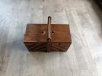 Vintage Houten Naaidoos / Borduurdoos, Ophalen, Gebruikt, Handborduren, Onderdeel of Toebehoren