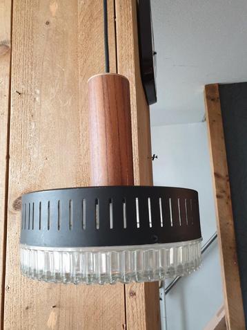 Vintage Plafondlamp Metaal/Glas beschikbaar voor biedingen