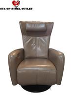 Sta op Stoel Prominent Sorisso Licht Taupe Met Tiptoetsen, Minder dan 75 cm, Leer, Ophalen of Verzenden, Zo goed als nieuw