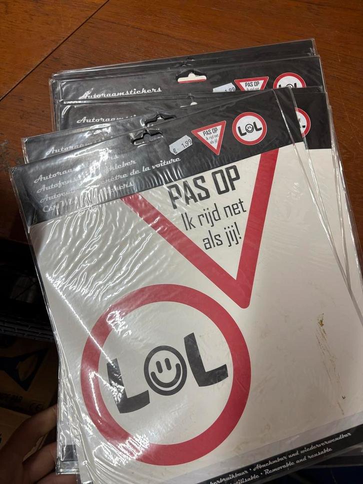 10x Grappige Autoraamstickers - LOL, Auto diversen, Autostickers, Ophalen