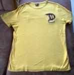 Diesel t-shirt geel met bruine opdruk maat L kleur mosterd, Geel, Maat 42/44 (L), Ophalen of Verzenden, Zo goed als nieuw