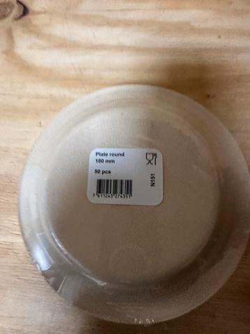 50 stuks ronde borden 180mm - Nieuw 25 pakken beschikbaar voor biedingen