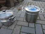 stoompan, Huis en Inrichting, Keuken | Potten en Pannen, Ophalen of Verzenden, Zo goed als nieuw, Rvs