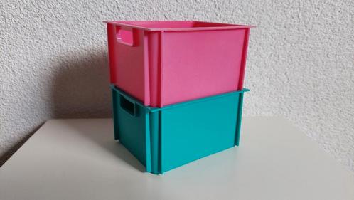 Mandje roze en groen 11 x 8,5 x 6 cm opbergbakjes, Kinderen en Baby's, Kinderkamer | Inrichting en Decoratie, Gebruikt, Overige typen