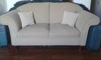 Bankstel. Neutraal, 175 en/of 200 cm beige ribstof, Ophalen, Hout, 150 tot 200 cm, 75 tot 100 cm