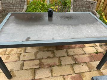 Tuintafel antraciet leisteen blad beschikbaar voor biedingen