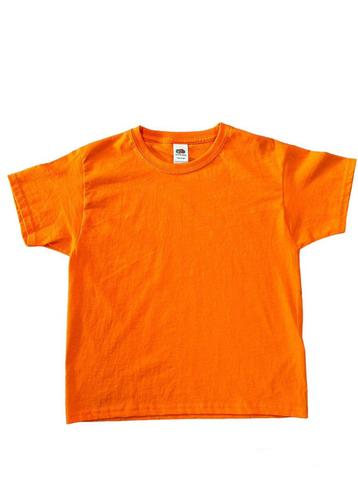 Fruit of the Loom Oranje Kinder T-shirts