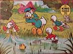 Puzzel Donald Duck 70 stukjes Jaren 80 Kwik Kwek Kwak Vissen, Ophalen of Verzenden, Meer dan 50 stukjes, Gebruikt, 4 tot 6 jaar