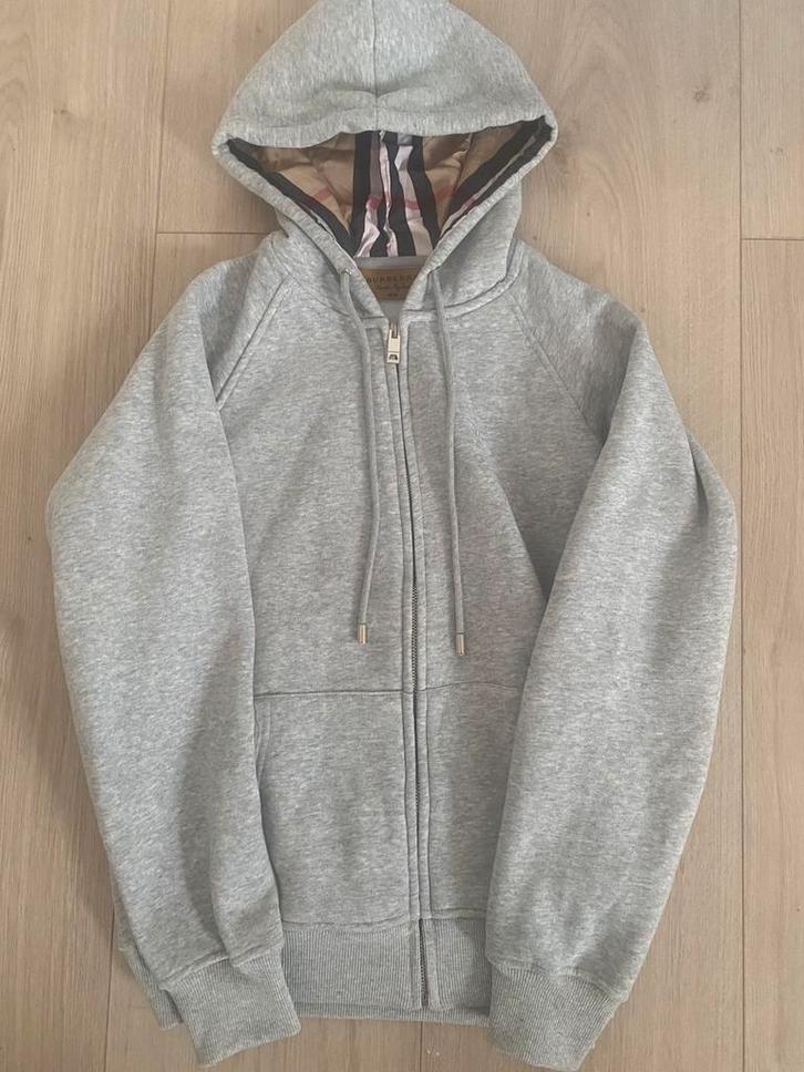 Burberry Grijze Zip-Up Trui, Kleding | Heren, Truien en Vesten, Nieuw, Maat 48/50 (M), Grijs, Ophalen of Verzenden